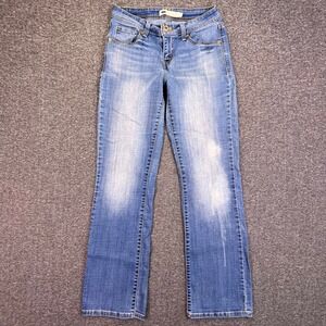Levis 529 Jeans Womens 4 Blue Denim Curvy Bootcut Casual Stretch Mid Rise 28x30